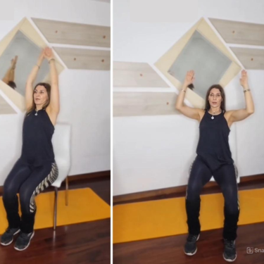 Siete ejercicios para fortalecer el abdomen en casa usando una silla y sin tirarse al suelo, según una entrenadora 