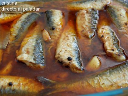 Sardinas en escabeche. Receta