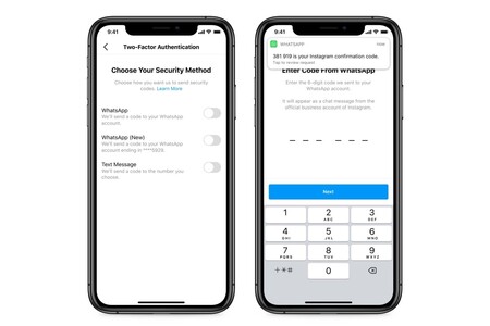 Podrás usar WhatsApp como segundo factor de verificación para Instagram