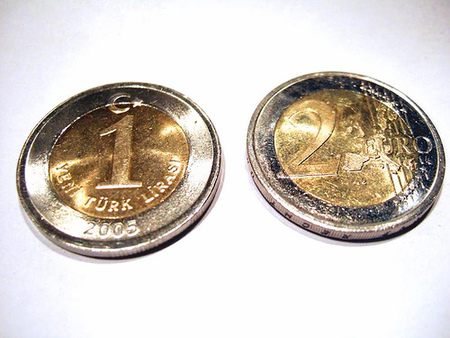 Cuidado con la moneda de 1 lire turco