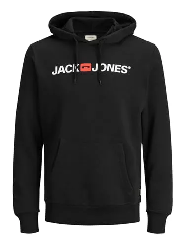 JACK & JONES Jjecorp Logo Sweat Hood , Capucha Hombre, Gris (Light Grey Melange Detail:Reg FitMelange), Small