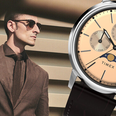 Este reloj de Timex es una joya caída del cielo: una pieza con calendario lunar que te sumará estilo sin que te cueste una fortuna
