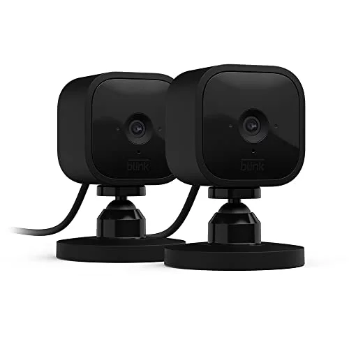 Blink Mini | Cámara de seguridad inteligente compacta, pack de 2
