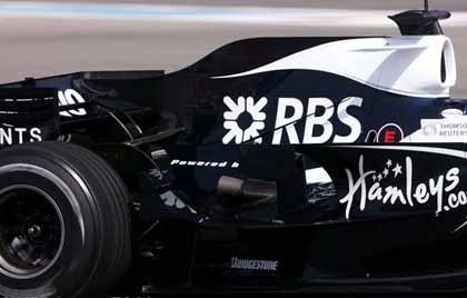 Williams también prueba la 'aleta de tiburón'