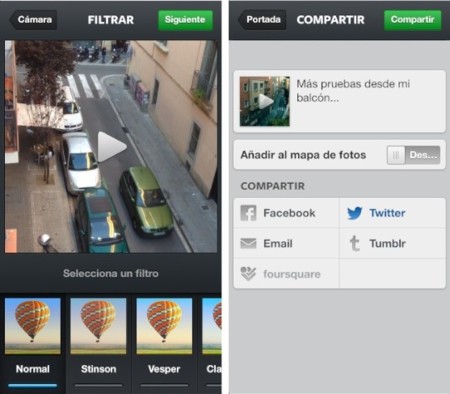 instagram filtros compartir