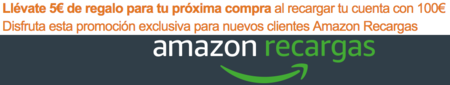 En Amazon puedes conseguir 5 euros de regalo para tu próxima compra al recargar tu cuenta