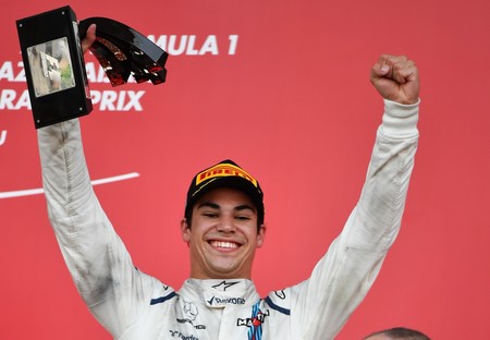 Lance Stroll Podio Baku