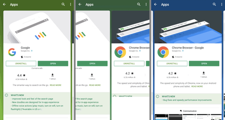 Así es la nueva transición y tarjeta que Google Play está mostrando en los resultados de búsqueda