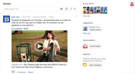 YouTube cobra importancia en Google+