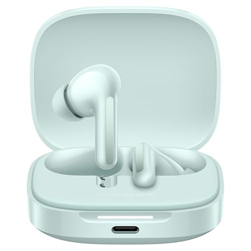 Xiaomi Redmi Buds 6 - Auriculares inalámbrico, cancelación de Ruido, Ligero, 10 Horas de autonomía y 42 Horas con el Estuche de Carga, Bluetooth, Verde (Versión ES)