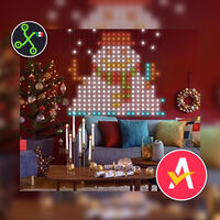 Con tu celular puedes crear tus adornos de Navidad con esta cortina de luces de oferta en AliExpress