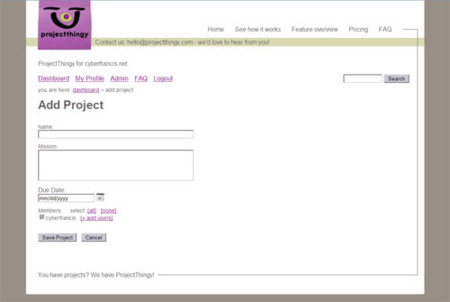ProjectThingy.com, herramienta de colaboración online