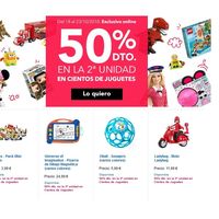 50% de descuento en la segunda unidad en más de 600 artículos en Toys 'r us 