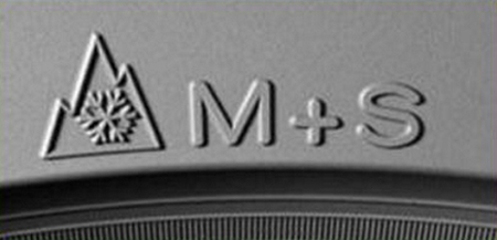 Neumáticos de invierno, símbolo