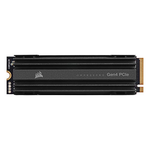 Corsair SSD MP600 PRO Gen4 PCIe x4 NVMe M.2 - TLC NAND de alta densidad - Disipador de calor de aluminio - Factor de forma M.2 2280