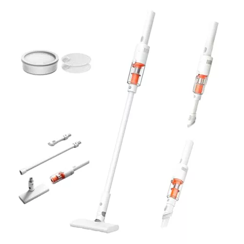 XIAOMI P30 Cordless Vacuum Cleaner, Potencia succión 22kPa/50AW, Ligera y manejable, hasta 40 min autonomía, filtrado preciso 5 etapas, aspiradora inalámbrica 2 Juegos cepillos, Ideal hogar y Coche