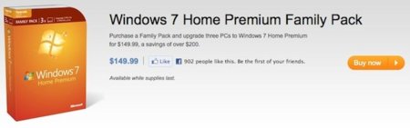 Windows 7 Family Pack, una buena forma de empezar con Windows 7