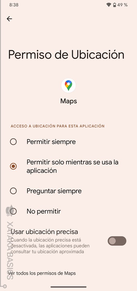 Permisos Maps