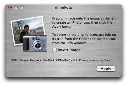 mimiFoto: Personaliza tu icono de iPhoto fácilmente