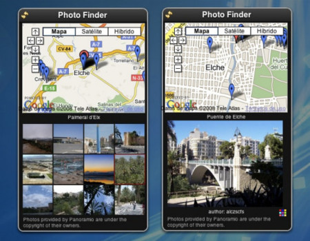 Photofinder: Widget para visualizar fotos de Panoramio desde Dashboard
