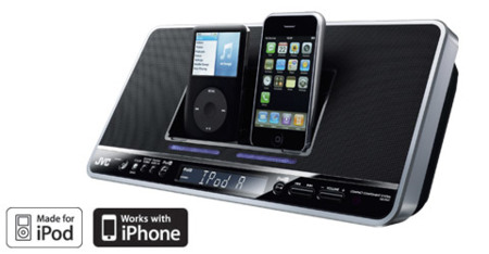 Doble dock para iPhone/iPod de JVC