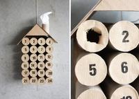 Calendario de adviento para hacer en casa con rollos de papel higiénico 
