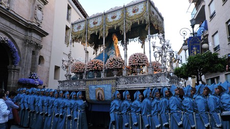 Trono Santisima Virgen De Los Dolores Paso Azul Lorca Murcia