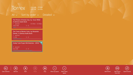 Torrex Beta, descarga torrents en Windows 8. La aplicación de la semana