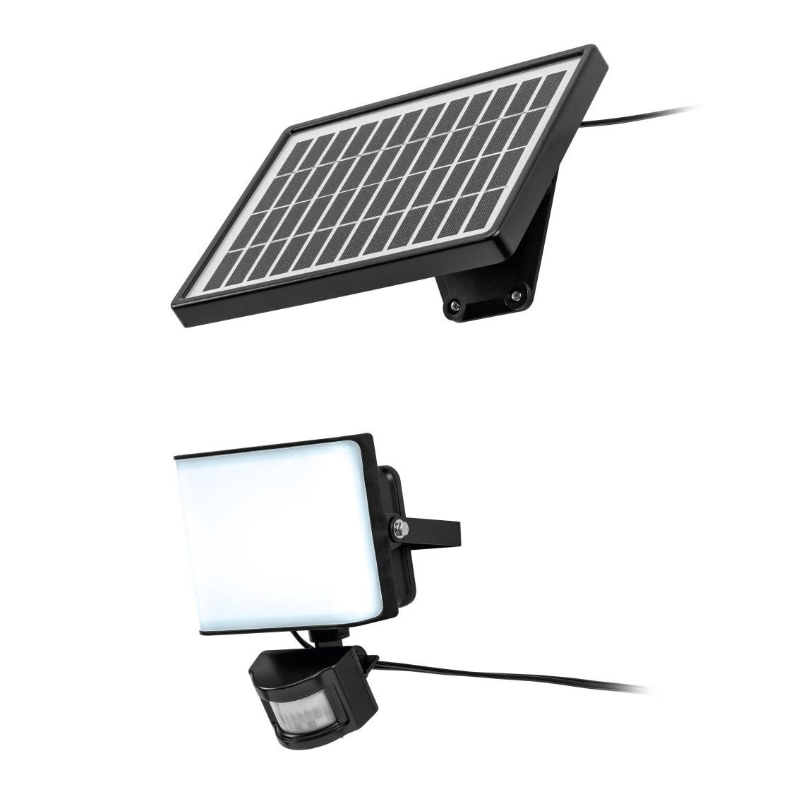Foco solar LED con sensor de movimiento