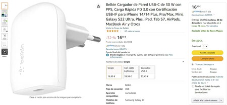 Belkin Cargador Pared