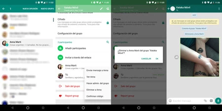 Creando un grupo de WhatsApp de una única persona