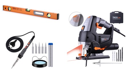 3 ofertas flash de bricolaje en Amazon válidas hasta medianoche: Niveles, sierras de calar y kits de soldador
