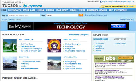 Citysearch: información completa sobre Estados Unidos