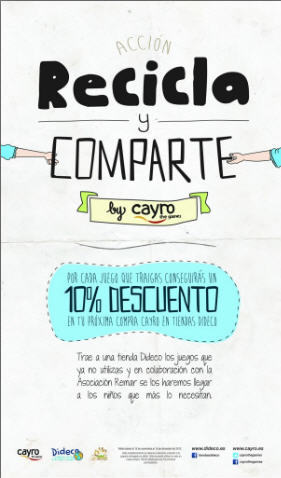 Con 'Recicla y comparte' muchos niños necesitados recibirán un juguete en Navidad