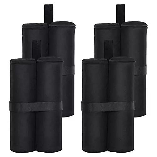 RIOGOO 4pcs-Pack Pesos para Carpas Bolsas Pesadas de Arena Cosida de Grado Industrial para Trabajo Pesado, Pesas de piernas para Pop-up Canopy Carpa Pies Cargados