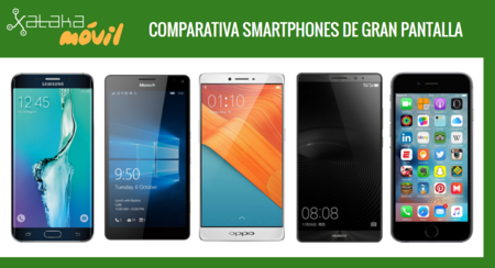 Comparativa precios smartphones de gran pantalla y phablets a plazos con operadores o libres