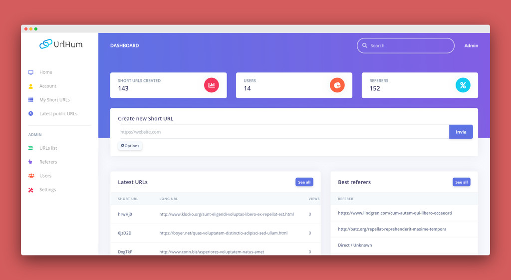 UrlHum: un acortador de enlaces Open Source, con analíticas y que apuesta por la privacidad
