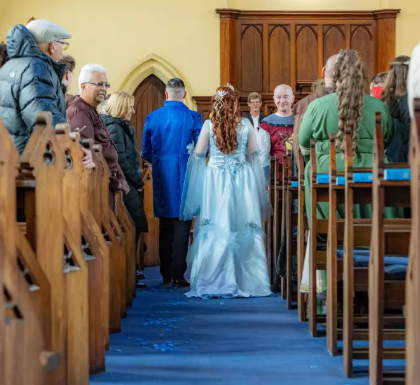 Noiva do casamento mevieval