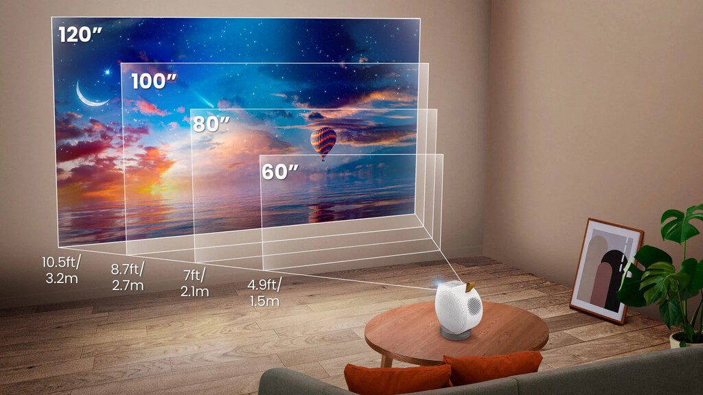 El nuevo proyector láser de BenQ pone una pantalla de 120" con Android TV en cualquier pared o techo de tu casa