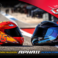 Los HJC RPHA 11 se visten de cine con dos espectaculares decoraciones de Cars 3