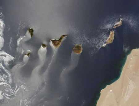 Y la imagen ganadora del concurso Tournament Earth de 2014 del Earth Observatory de la NASA es: las islas Canarias