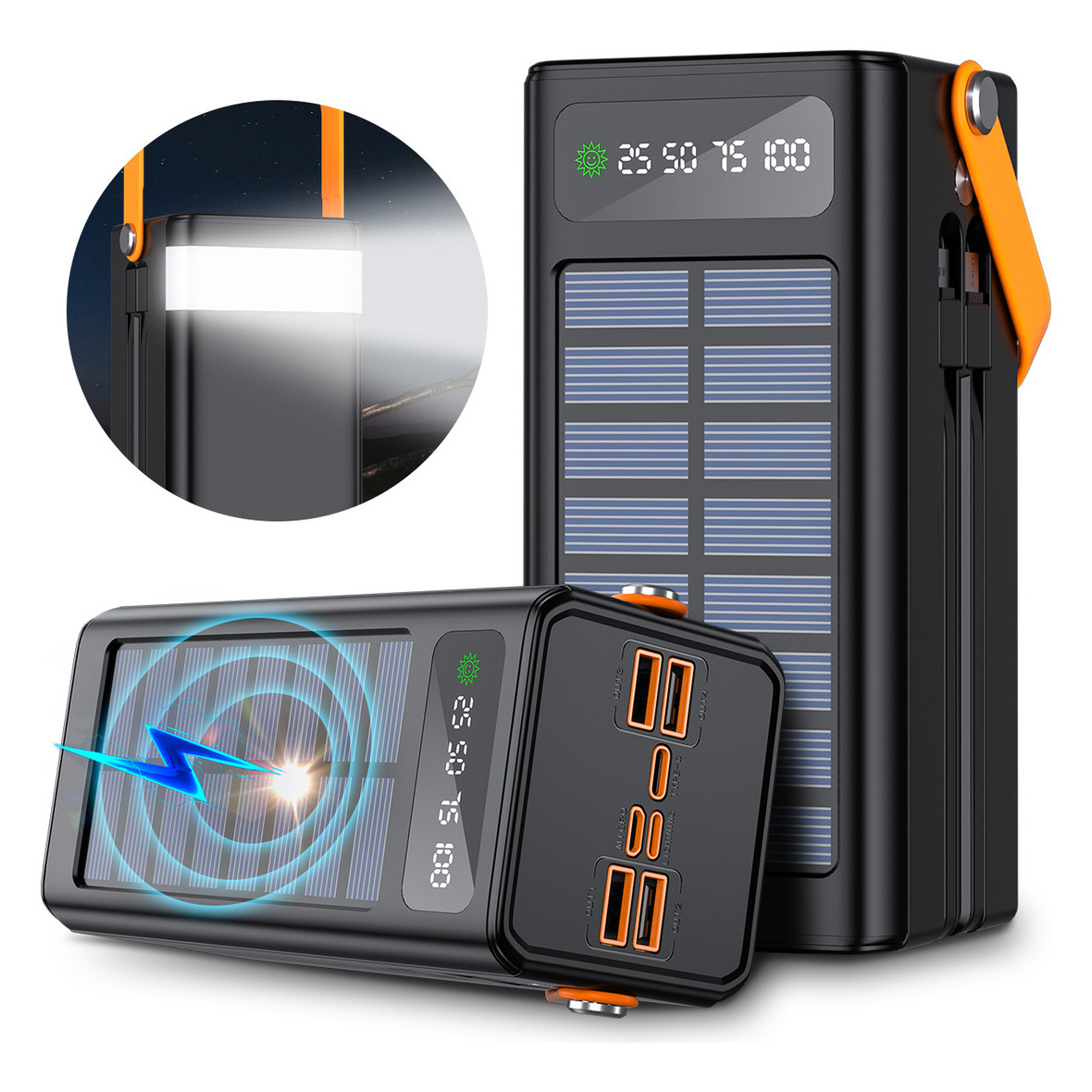 ower Bank 80000mah ZUSZOX DX185 Batería Portátil Pila 150w Carga Rápida