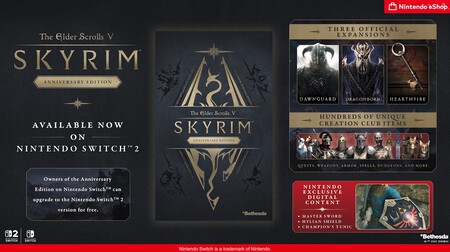 Skyrim Aniversario Version Gratis Switch Dos