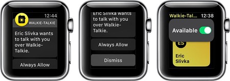 La función de Walkie-Talkie ya está disponible en la segunda beta de watchOS 5