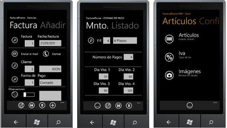 FacturaPhone, sistema de facturación para Windows Phone