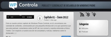 Windows Phone Controla, podcast y screencast de desarrollo en wp7