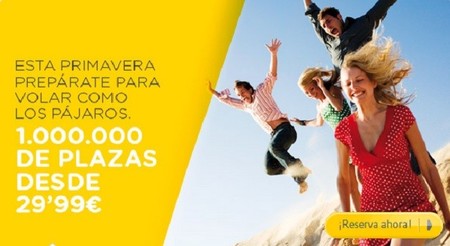 Vueling también oferta vuelos 'desde' 29,99 euros, comprando hasta el 10 de abril