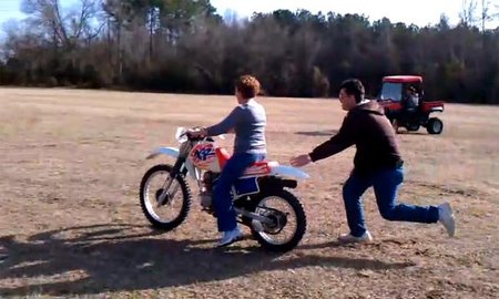 La primera vez en una moto