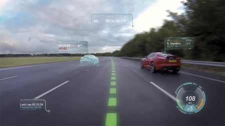 El videojuego se convierte en realidad con el parabrisas virtual de Jaguar y Land Rover