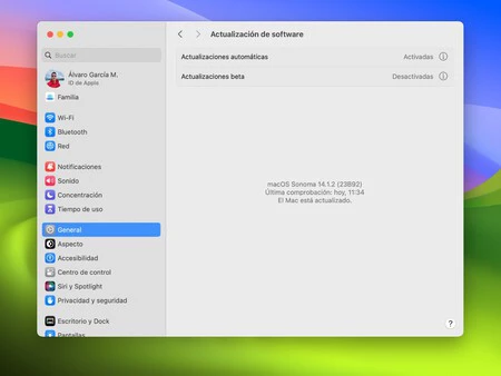 マコス ソノマ アップデート
